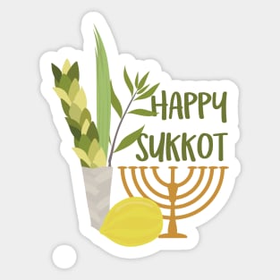 Sukkot Shalom Best Wishes for the Sukkot Holiday Sticker